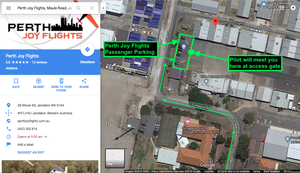 Contact us Perth Joy Flights Book your Scenic or Aerobatics flight